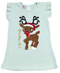 Polos Blancos Navideños Para Niñas en Lima Perú 2 POLOS DE TEMPORADA PARA NINA