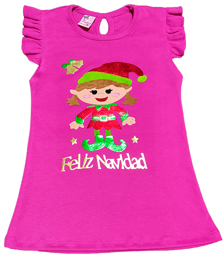 Polos Navideños 29 Polos Navideños Para Niñas en Lima Perú