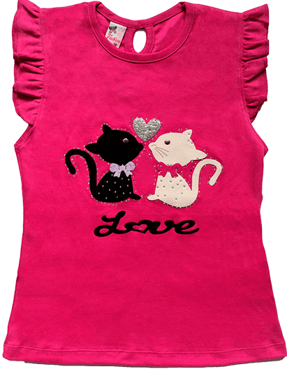 Polos Rojos de Navidad Para Niñas 3 Polo rosado para ninas con dibujos en lima 1