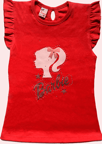 Polos Rojos de Navidad Para Niñas 2 Polos Rojos de Navidad Para Niñas en Lima