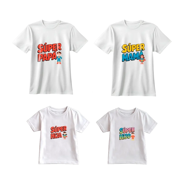 polos para niñas diseños originales Polos Familiares 2 1