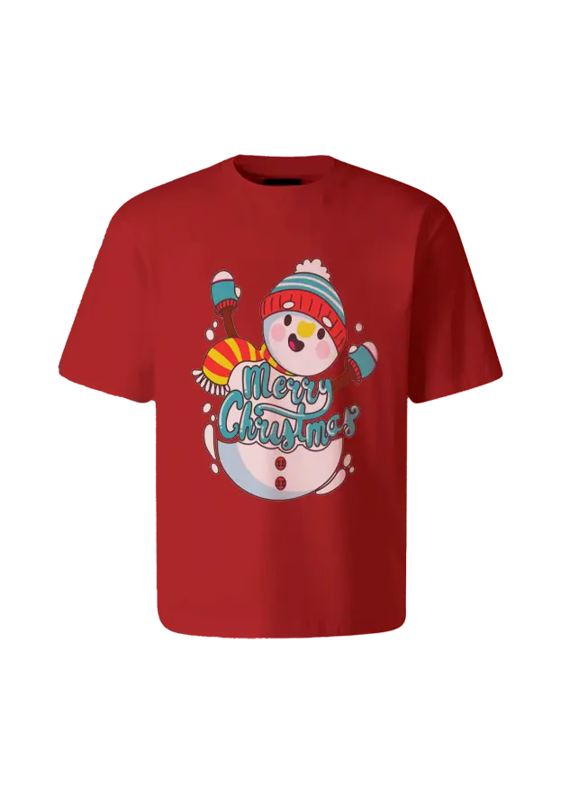 Polos Navideños 5 poleras con diseño navideño