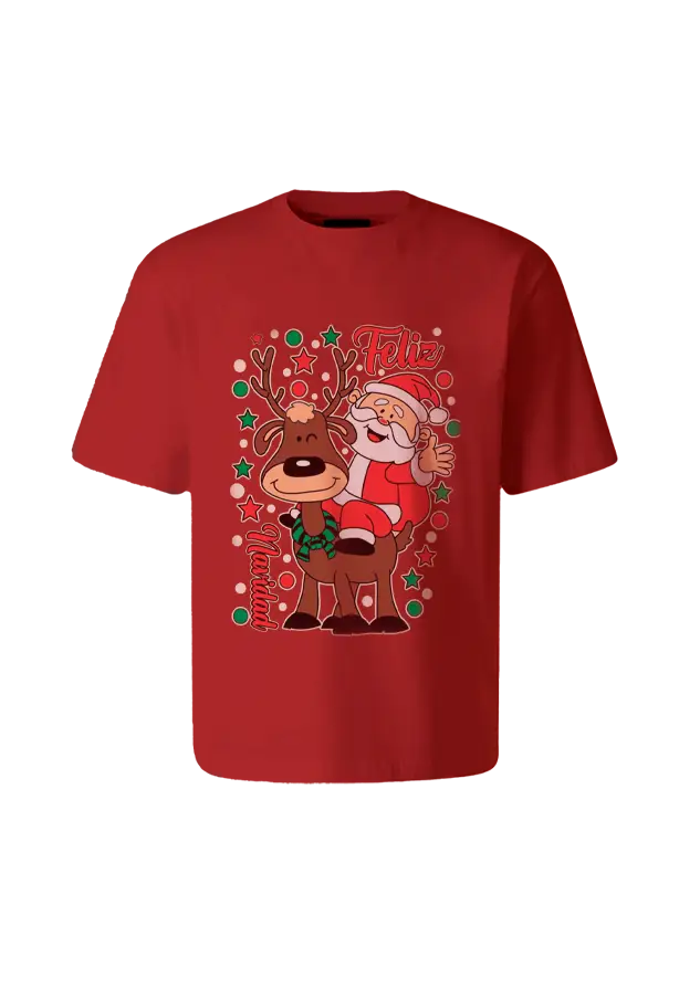 Polos Navideños 17 diseños de estampados navidad