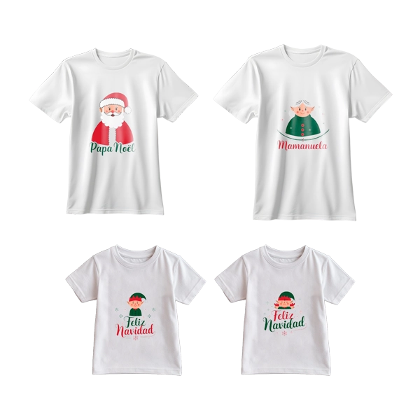 polos para niñas diseños originales polos navidenos familiares 2