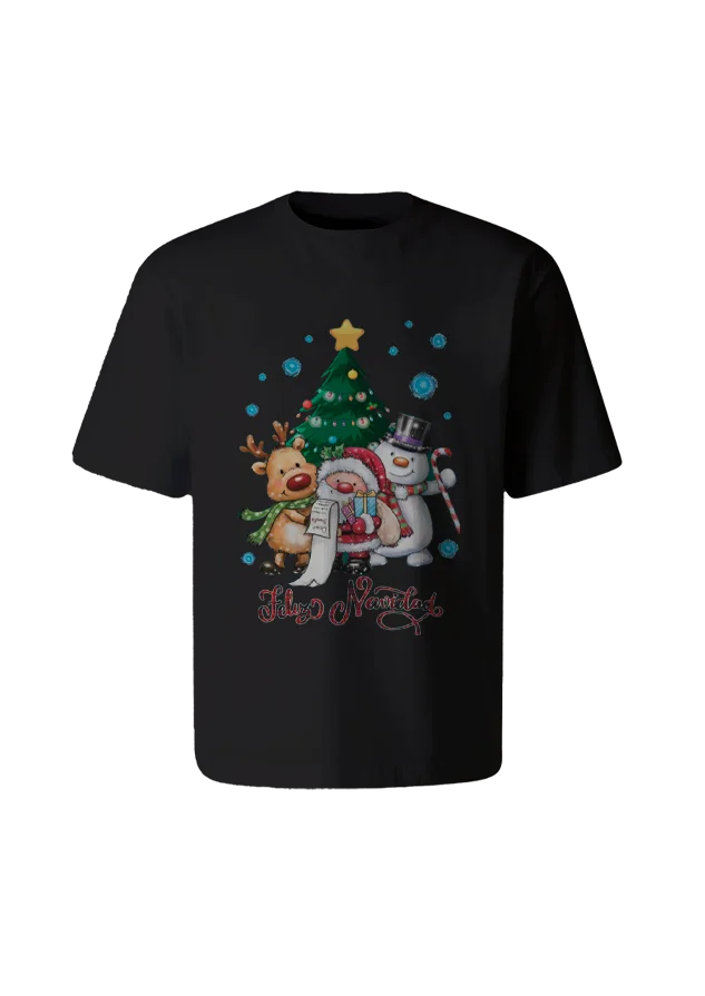 Polos Navideños 18 poleras con diseño navideño
