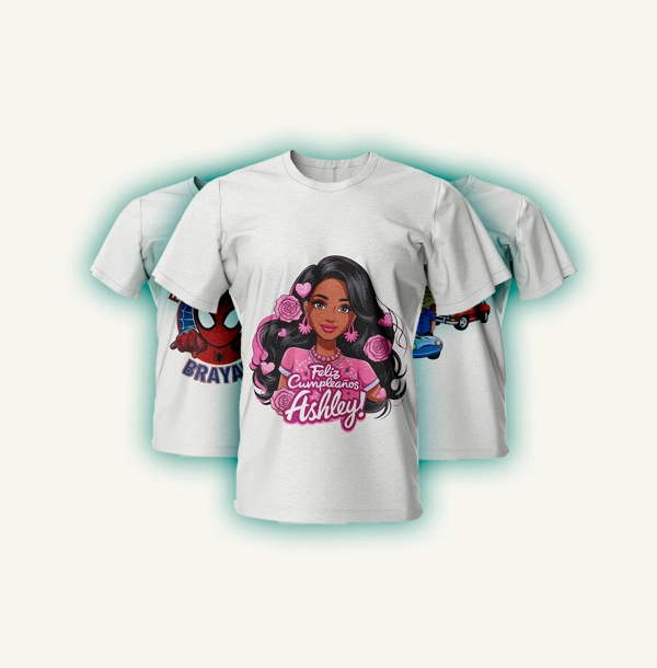 Polos Personalizados en Gamarra 11 polos personalizados variados para cumpleanos 1