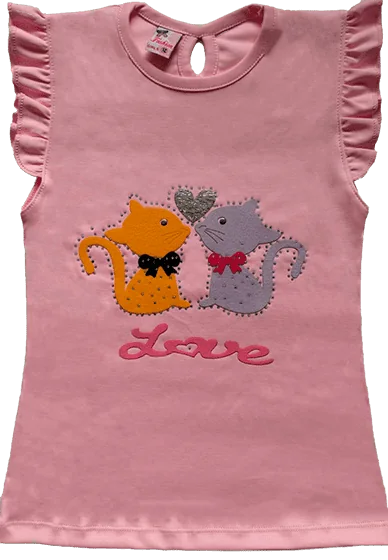 Polos para Niñas 13 Blusas de color rosado para ninas con dibujos en Lima Peru 1