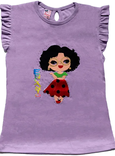 Polos para Niñas 8 Polo Lila Morado de princesa 1 1