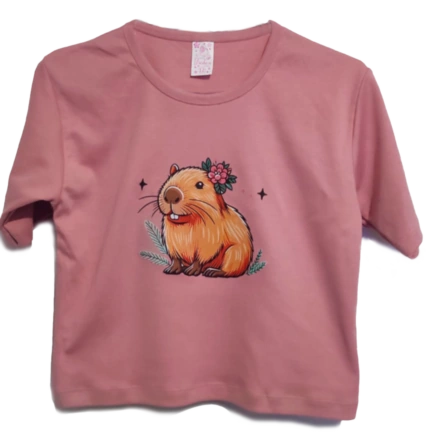 polos para niñas diseños originales polo de capibara para nina