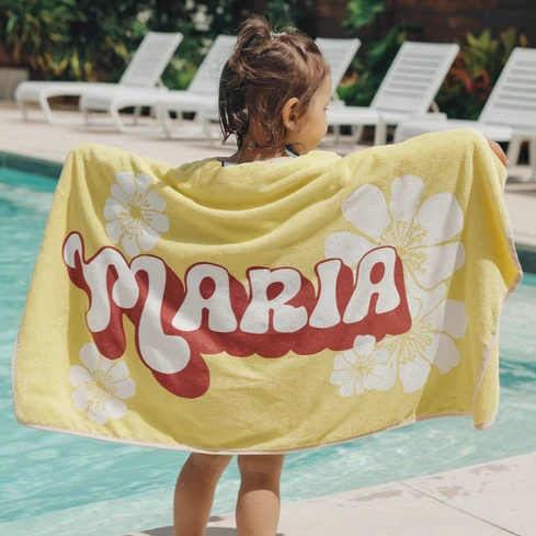 toalla de playa para nina